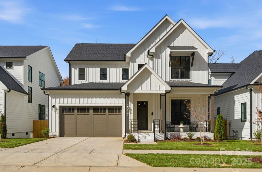 Front exterior of a new home in , Charlotte, NC, highlighting curb appeal (Image 22).
