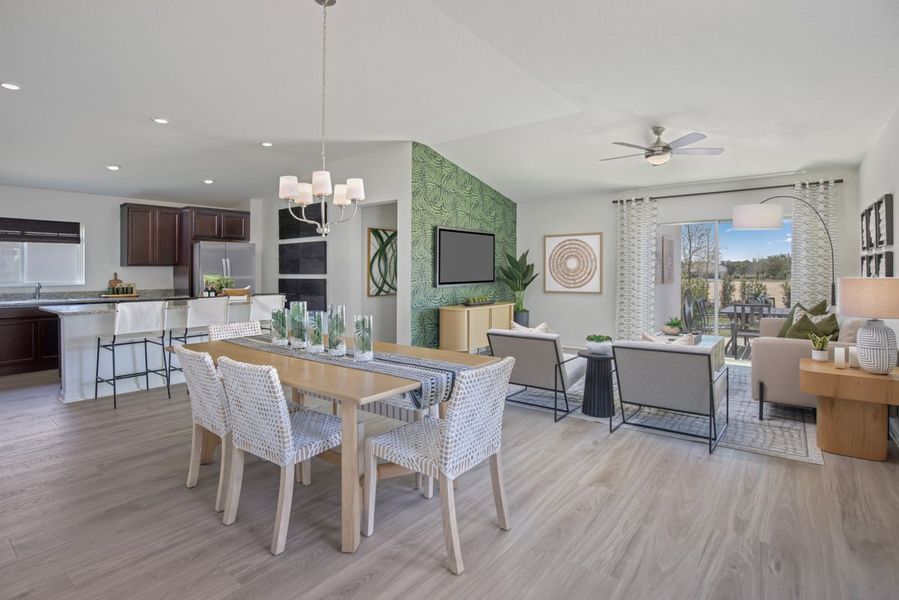 Representative furnished interior of a home built from the Plan 1511 Modeled by KB Home in Cedar Crossings I, Haines City (Image 5). Representative furnished interior of a home built from the Plan 1511 Modeled by KB Home in Cedar Crossings I, Haines City (Image 5).