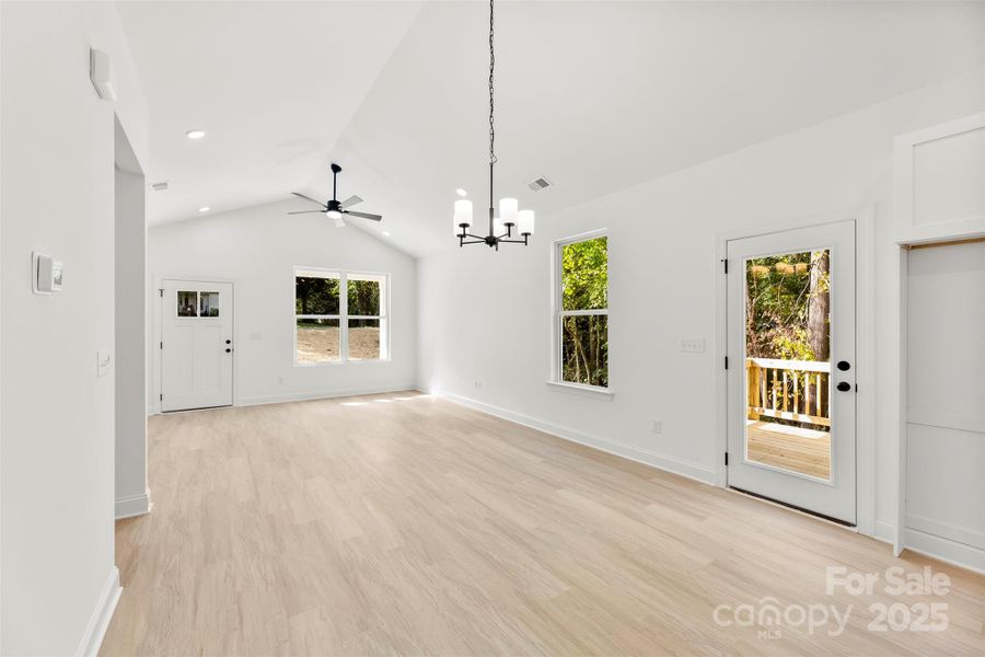 Dining Area & Living Room