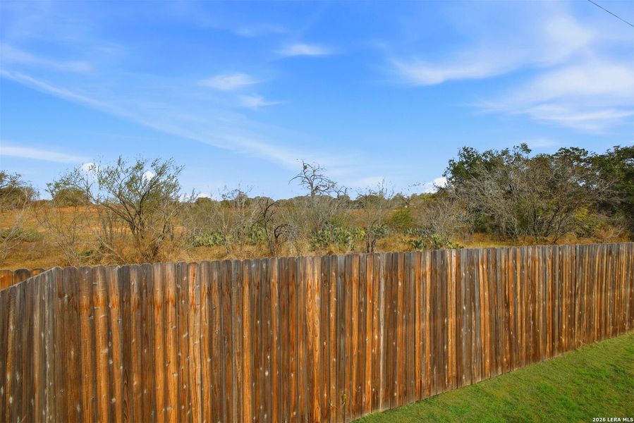Exterior details and patio area of a home in Lodi Grove, Floresville (Image 23).