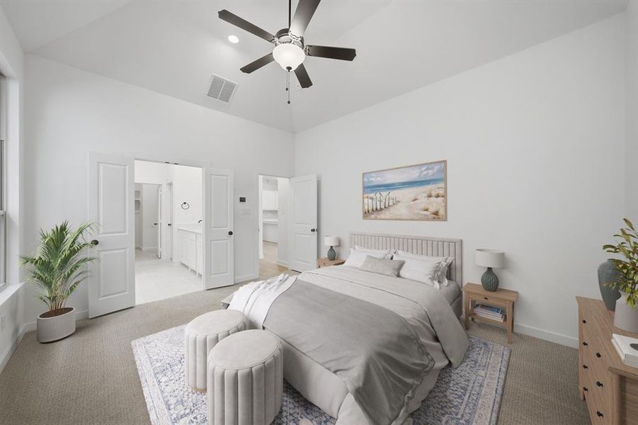 Furnished interior view inside a new home in Cottages of Celina, Celina (Image 13).