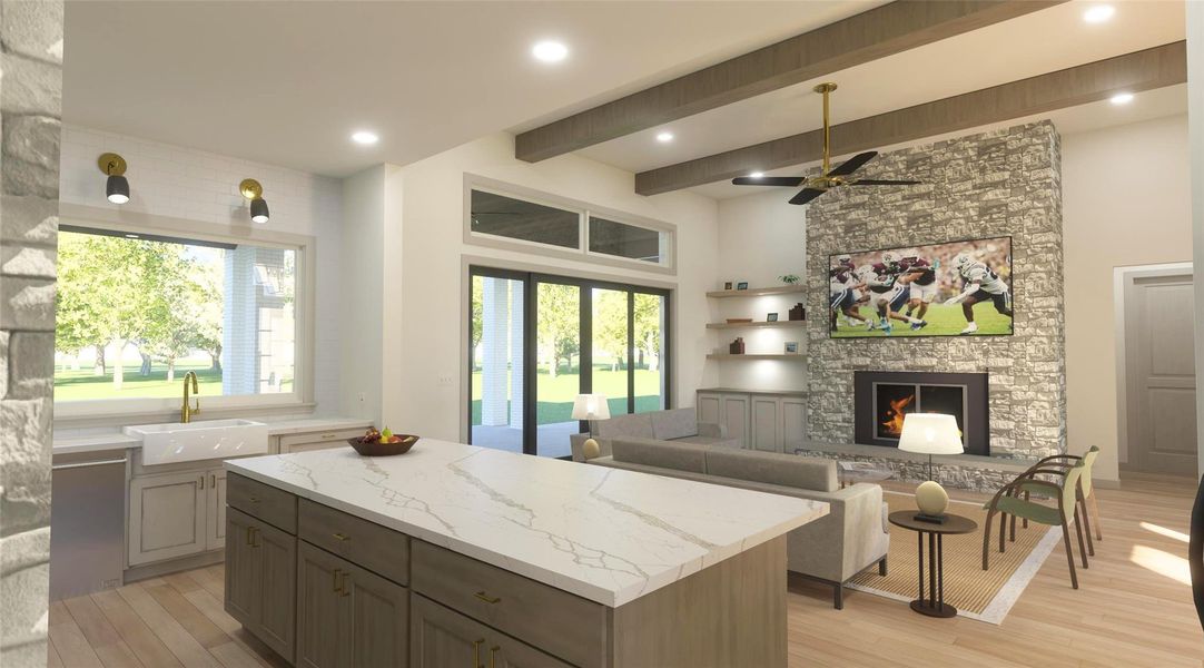 Furnished interior view inside a new home in , Bryan (Image 3).