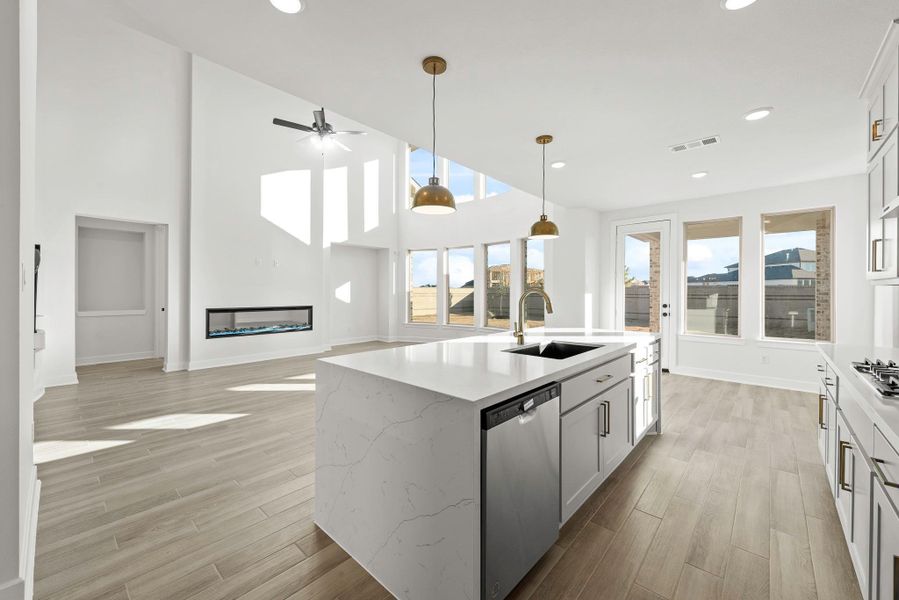 Furnished interior view inside a new home in Parmer Ranch - 60', Georgetown (Image 18). Furnished interior view inside a new home in Parmer Ranch - 60', Georgetown (Image 18).