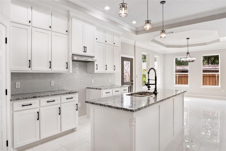 Furnished interior view inside a new home in , Dallas (Image 9).