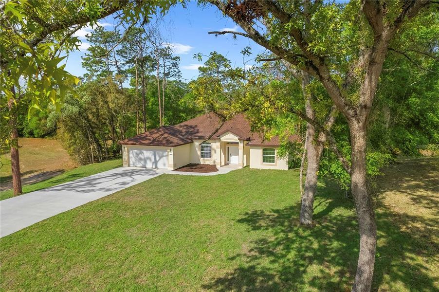Front exterior of a new home in , Dunnellon, FL, highlighting curb appeal (Image 31).