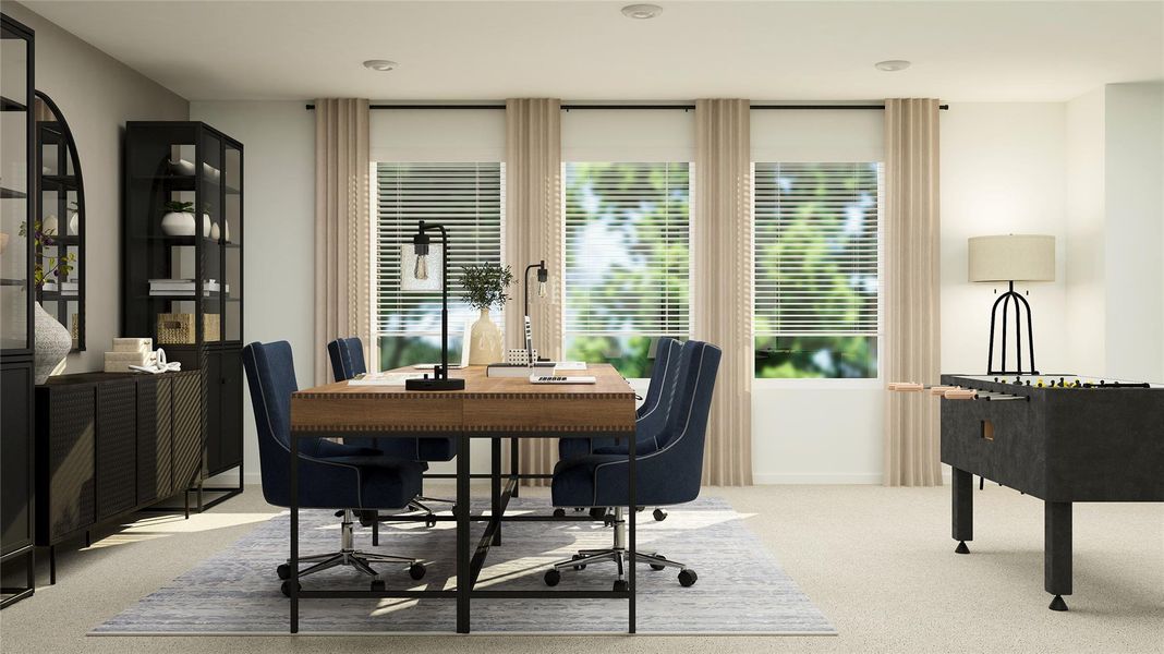 Furnished interior view inside a new home in , Elgin (Image 10).