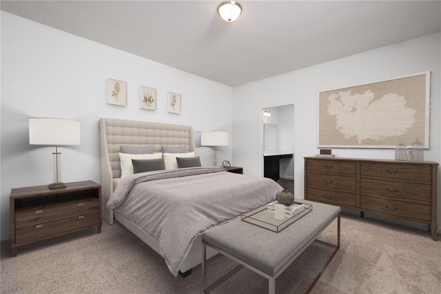 Furnished interior view inside a new home in Pinecone Reserve, Brooksville (Image 3).