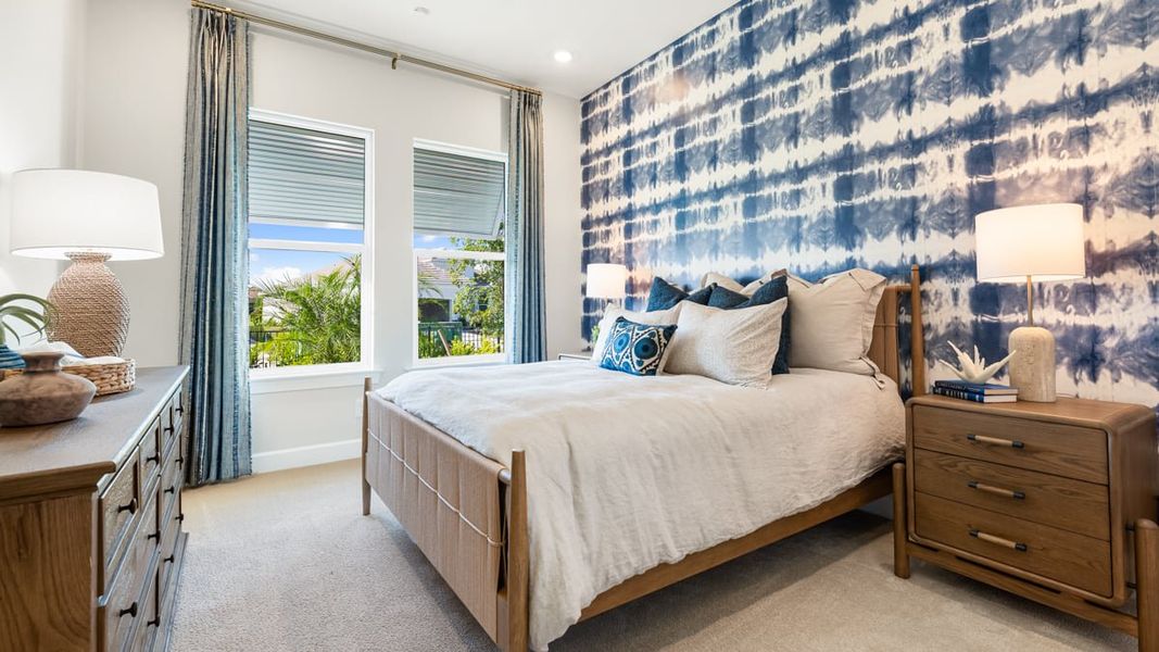 Furnished interior view inside a new home in Esplanade by the Islands, Naples (Image 16).