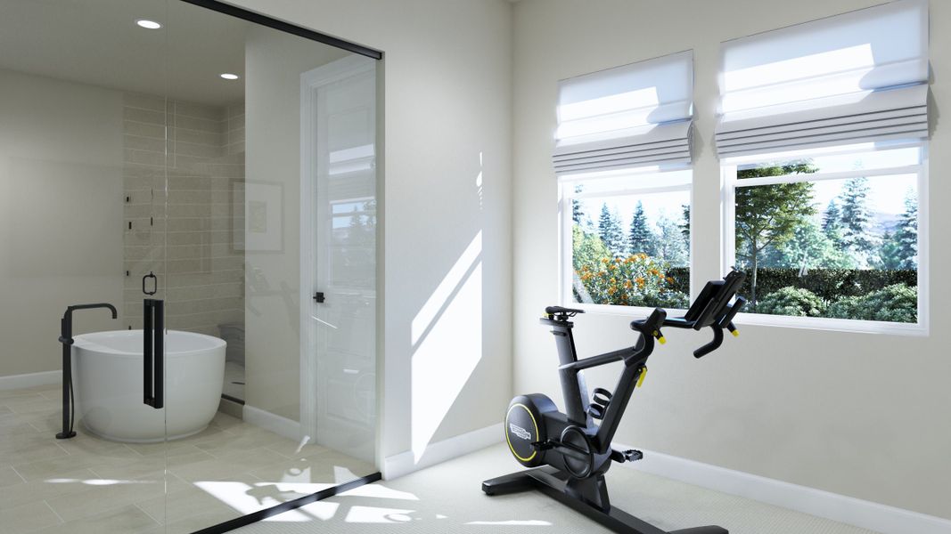 Representative furnished interior of a home built from the The Isleworth by Trumark Homes in RainDance, Windsor (Image 11).