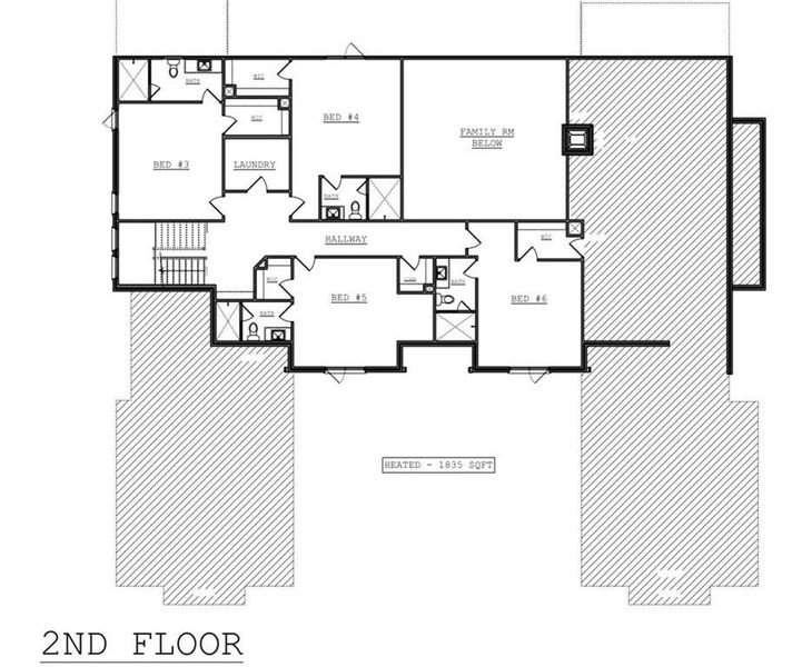 2D floor plan layout of this home in , Marietta, GA (Image 4).
