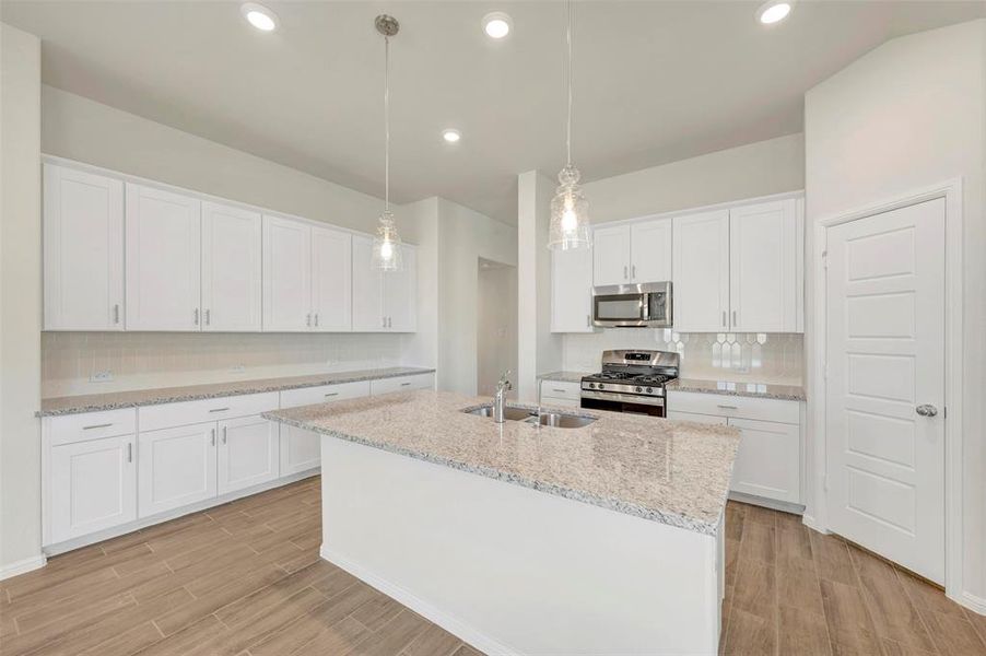 Furnished interior view inside a new home in The Preserve, Justin (Image 10).
