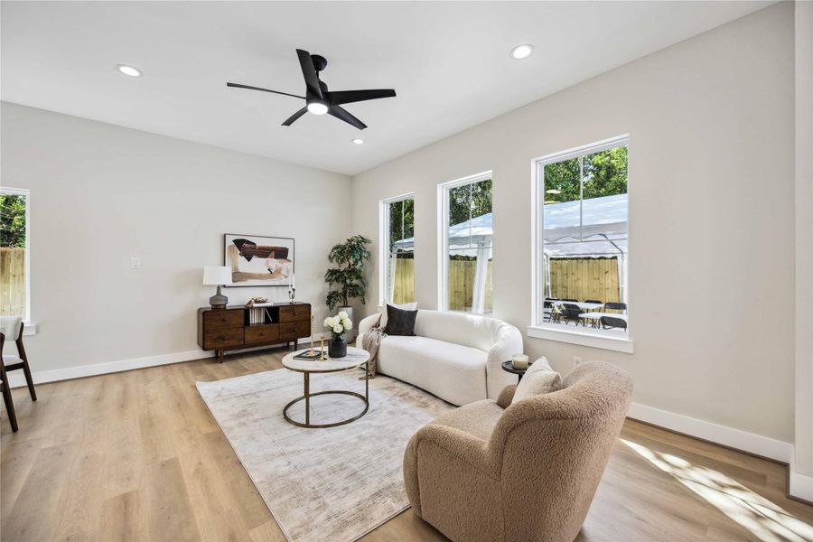 Furnished interior view inside a new home in , Houston (Image 6). Furnished interior view inside a new home in , Houston (Image 6).