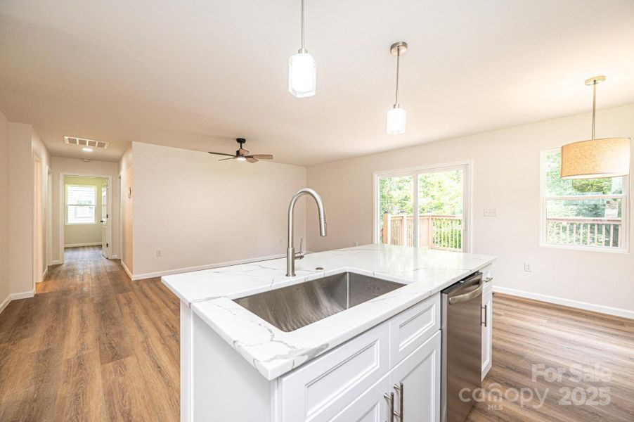 Furnished interior view inside a new home in , Hickory (Image 8).