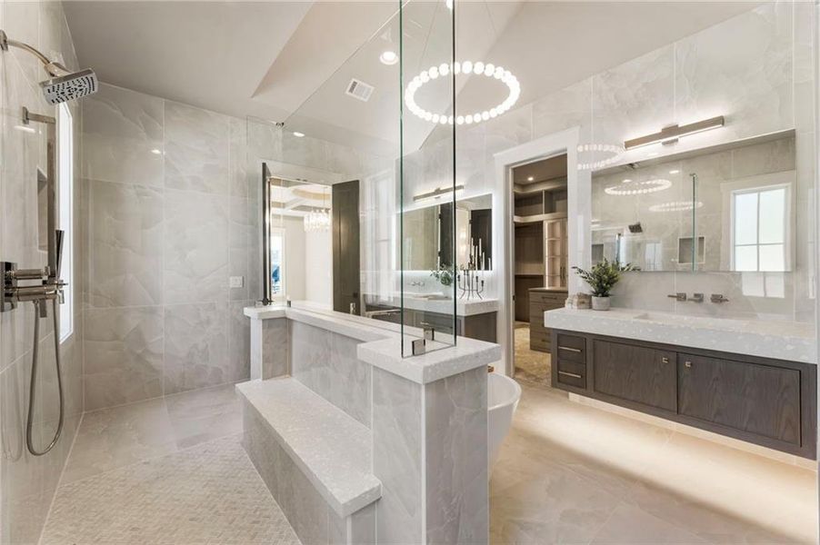 Furnished interior view inside a new home in , Alpharetta (Image 66).