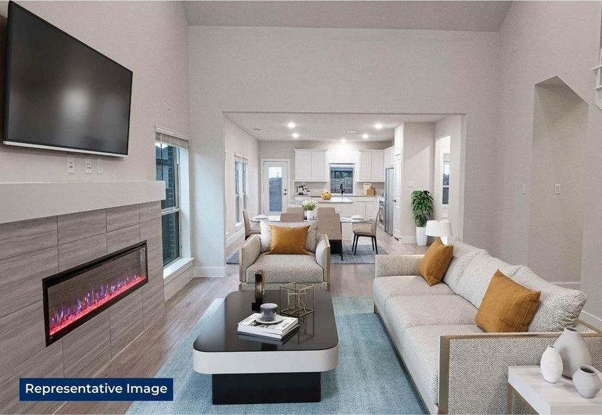 Furnished interior view inside a new home in The Villages of Hurricane Creek, Anna (Image 6). Furnished interior view inside a new home in The Villages of Hurricane Creek, Anna (Image 6).