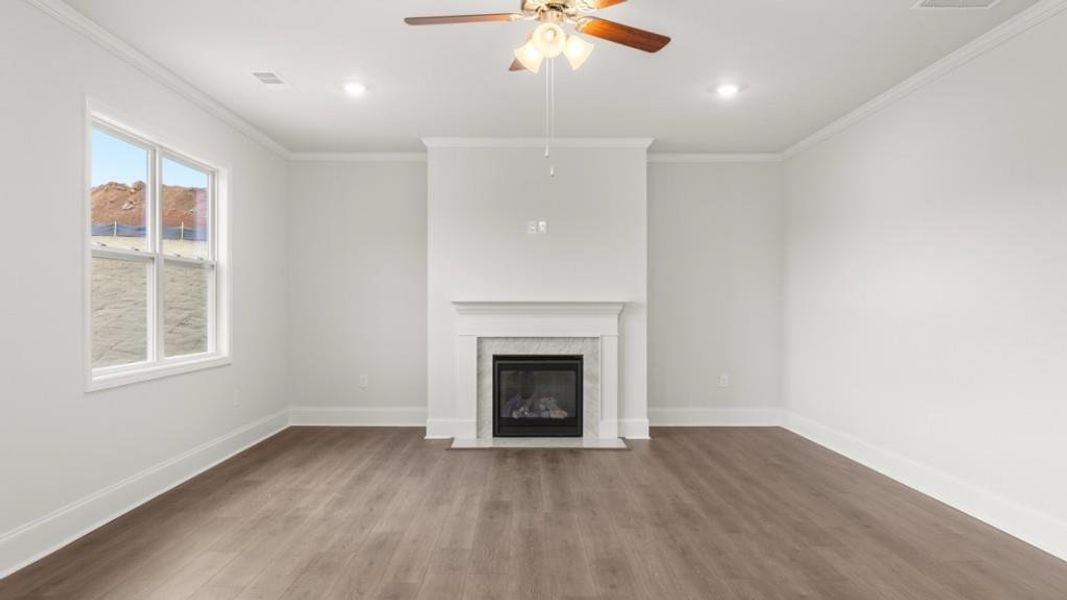 Spacious, unfurnished interior of a new home in Hamptons at Riverwood East, Dallas (Image 19).