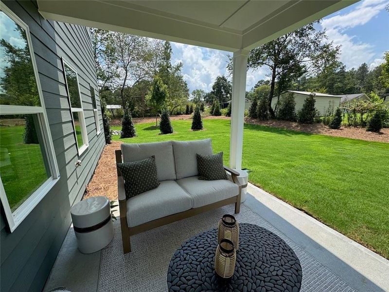 Exterior details and patio area of a home in Greene Farm, Cartersville (Image 24).