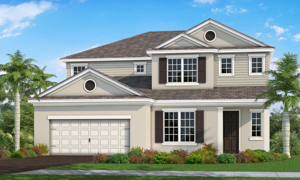 Representative exterior photo of a completed home built from the Sea Glass by Neal Communities in Palm Grove, Bradenton, FL (Image 2).