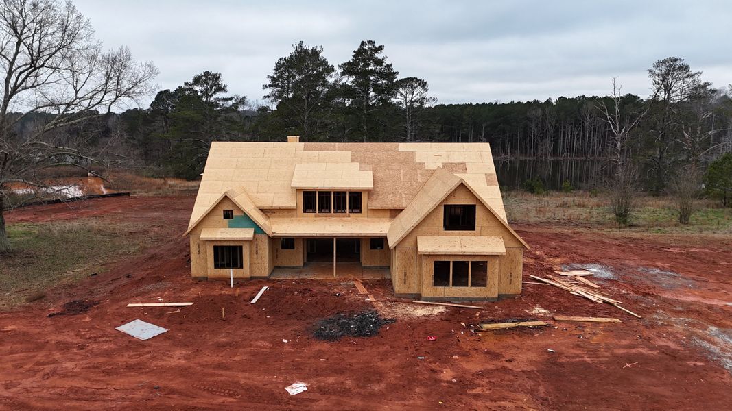 In-progress construction of a new home in The Reserve at Reidsboro, Williamson, GA (Image 5).