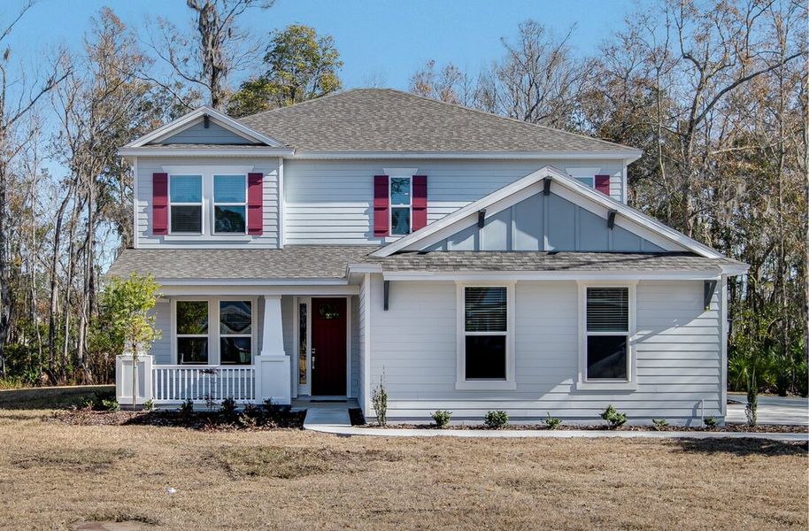Front exterior of a home in the Osprey Cove community, located in St. Marys, GA (Image 11).