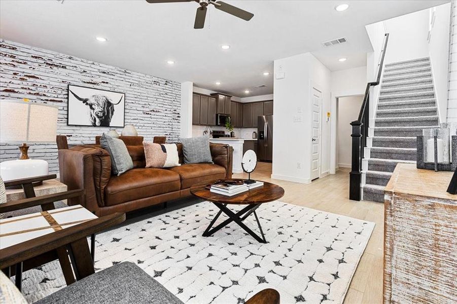 Furnished interior view inside a new home in Heartland Townhomes, Heartland (Image 14).