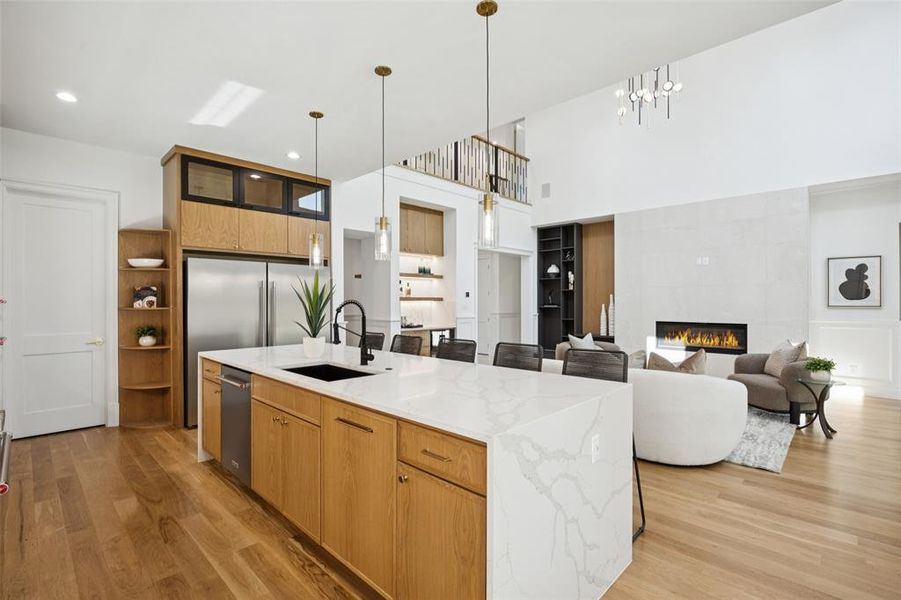 Furnished interior view inside a new home in , Dallas (Image 5).