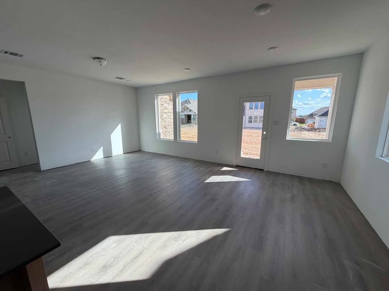 Open Living-Dining Room Construction Progress