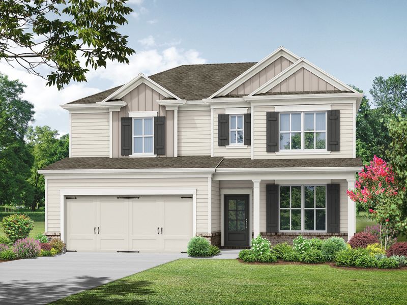 Representative exterior photo of a completed home built from the The Windhurst by My Home Communities in Red Bird Manor, Jefferson, GA (Image 6).