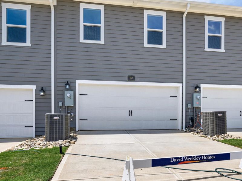 Exterior details and patio area of a home in Hardy Pond Townhomes, Rock Hill (Image 3). Exterior details and patio area of a home in Hardy Pond Townhomes, Rock Hill (Image 3).