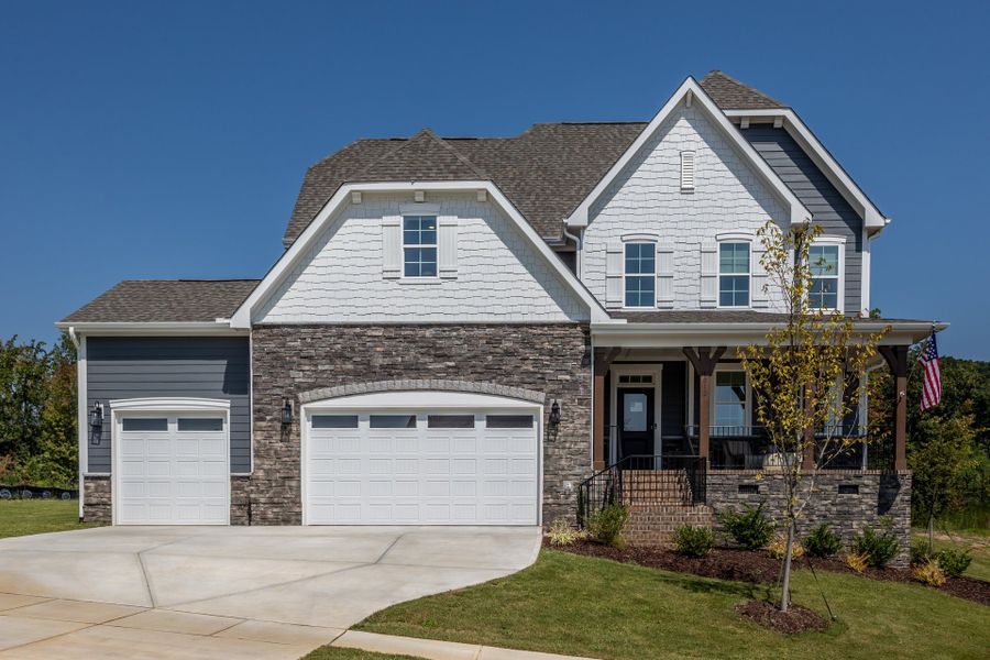 Representative exterior photo of a completed home built from the Clark by McKee Homes in Legacy Lakes, Aberdeen, NC (Image 19).