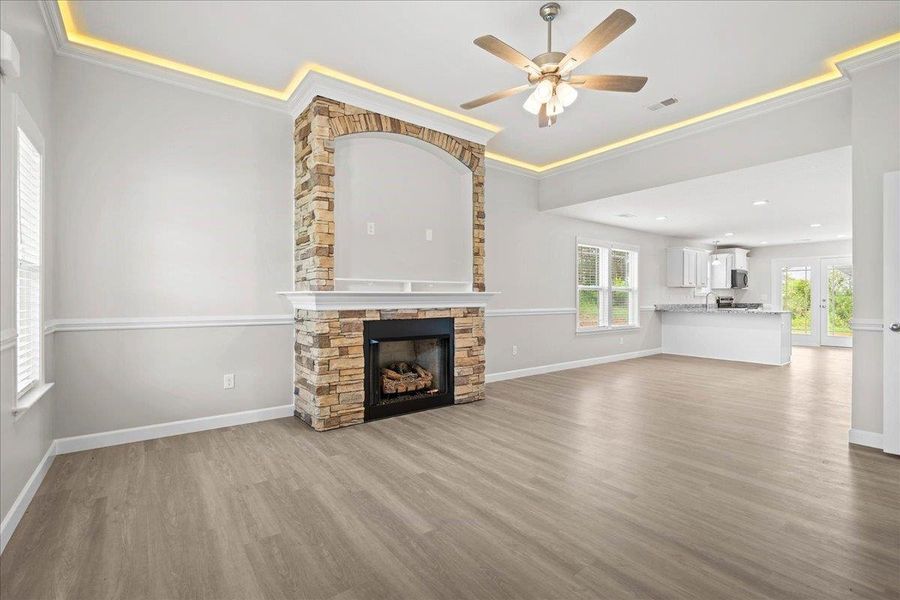 Furnished interior view inside a new home in New Prospect Haven, Inman (Image 3).