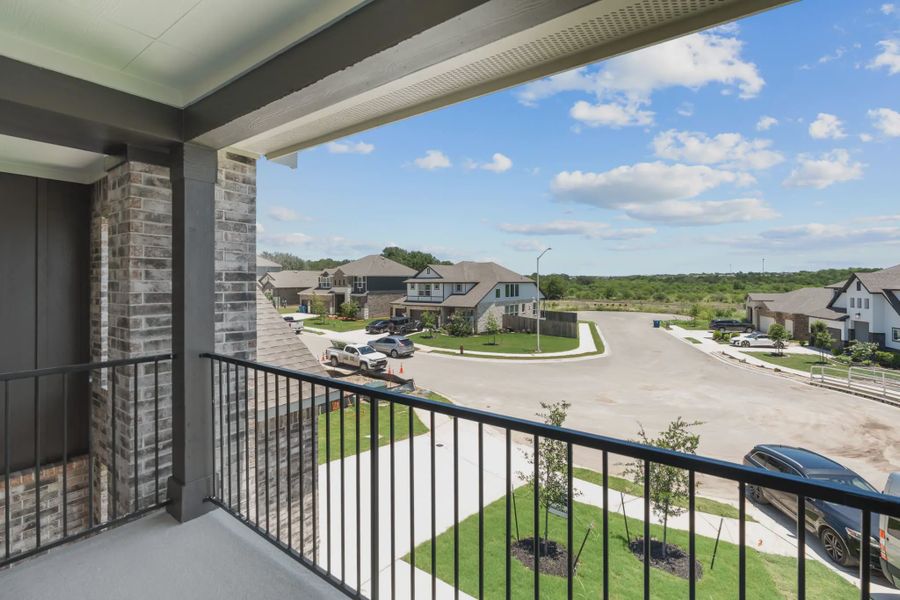 Representative exterior details of a home built from the Hobson by Chesmar Homes in Buffalo Crossing, Cibolo (Image 3).