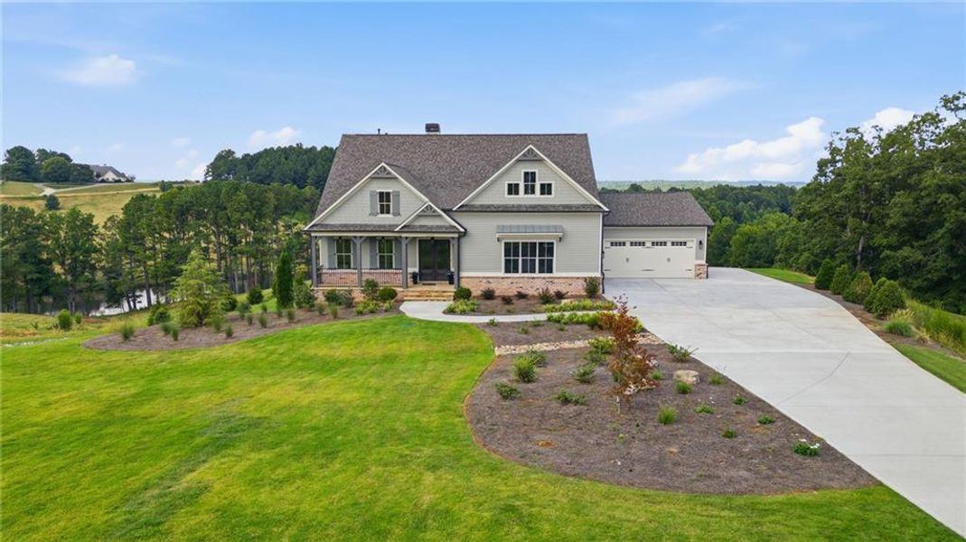 Front exterior of a new home in , Gainesville, GA, highlighting curb appeal (Image 28).