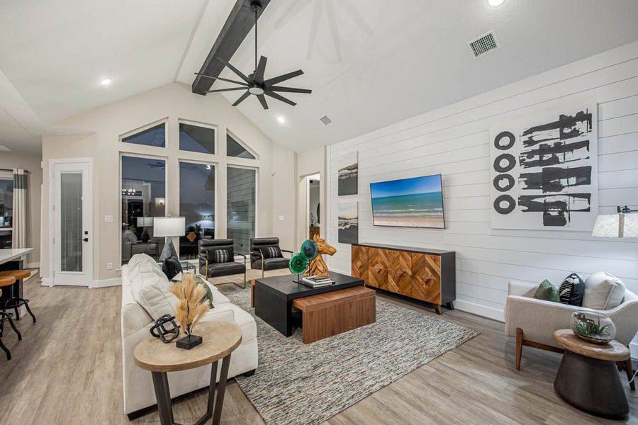 Representative furnished interior of a home built from the Brandon 60′ by Chesmar Homes in Esperanza – New Phase Now Selling, Boerne (Image 2).