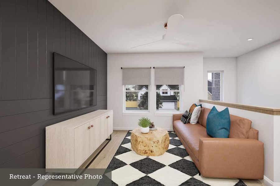 Furnished interior view inside a new home in Mustang Lakes, Celina (Image 5).