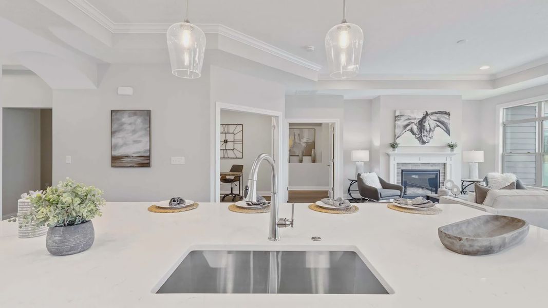 Representative furnished interior of a home built from the Torino by Epcon Communities in The Courtyards at Franklin Road, Murfreesboro (Image 13).