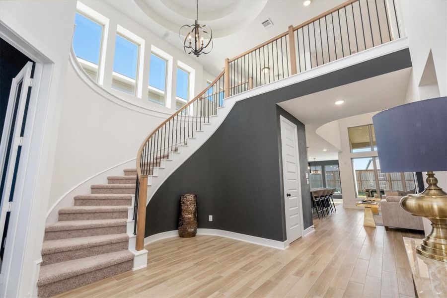 Furnished interior view inside a new home in Grand Central Park, Conroe (Image 23).