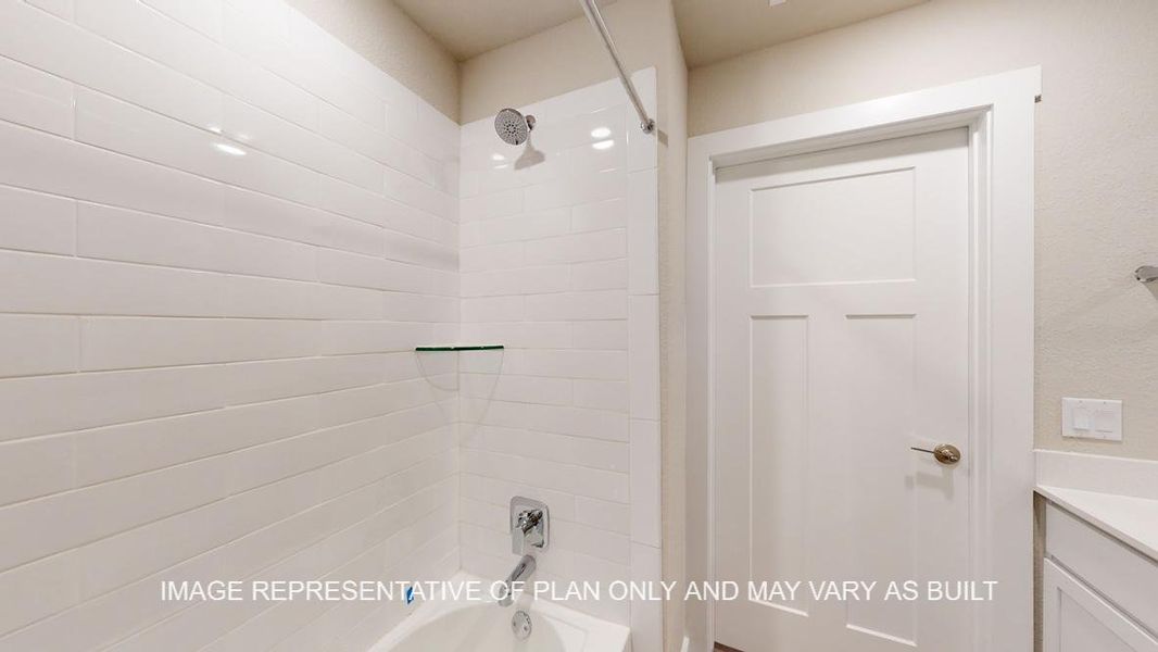 Representative furnished interior of a home built from the Caden by D.R. Horton in Yowell Ranch, Killeen (Image 13).