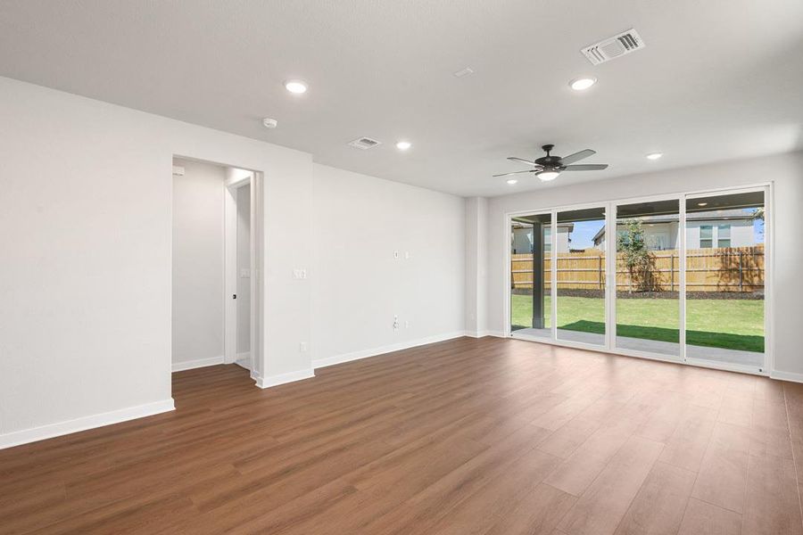 Spacious, unfurnished interior of a new home in Terrace Collection at Heritage, Dripping Springs (Image 12). Spacious, unfurnished interior of a new home in Terrace Collection at Heritage, Dripping Springs (Image 12).
