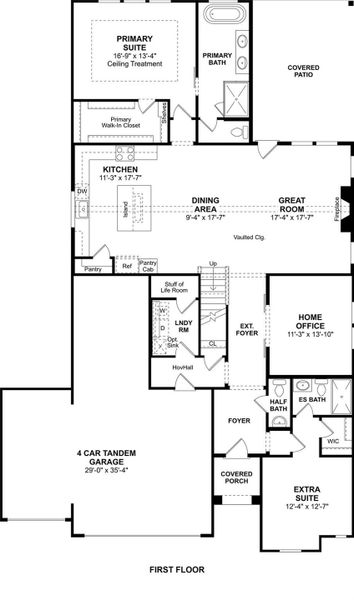 The Tuscaloosa floor plan by K. Hovnanian Homes. 1st Floor Shown. *Prices, plans, dimensions, features, specifications, materials, and availability of homes or communities are subject to change without notice or obligation.
