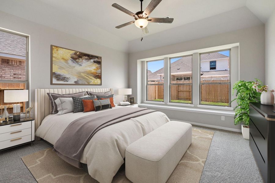 Furnished interior view inside a new home in The Meadows at Imperial Oaks 60', Conroe (Image 9). Furnished interior view inside a new home in The Meadows at Imperial Oaks 60', Conroe (Image 9).