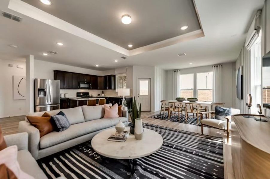 Photo of Centex model home with same floor plan, not of actual home listed. Photo of Centex model home with same floor plan, not of actual home listed.