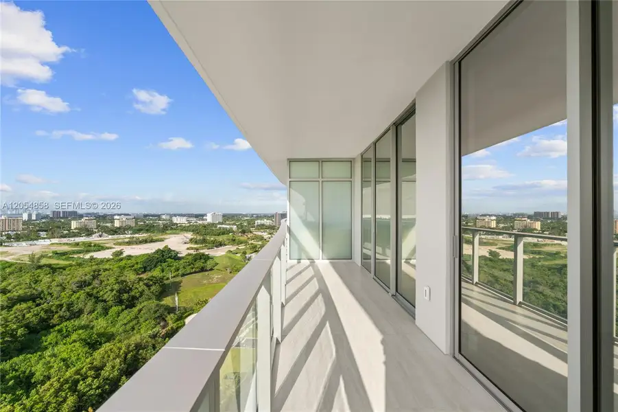 Exterior details and patio area of a home in One Park Tower, Miami (Image 32).