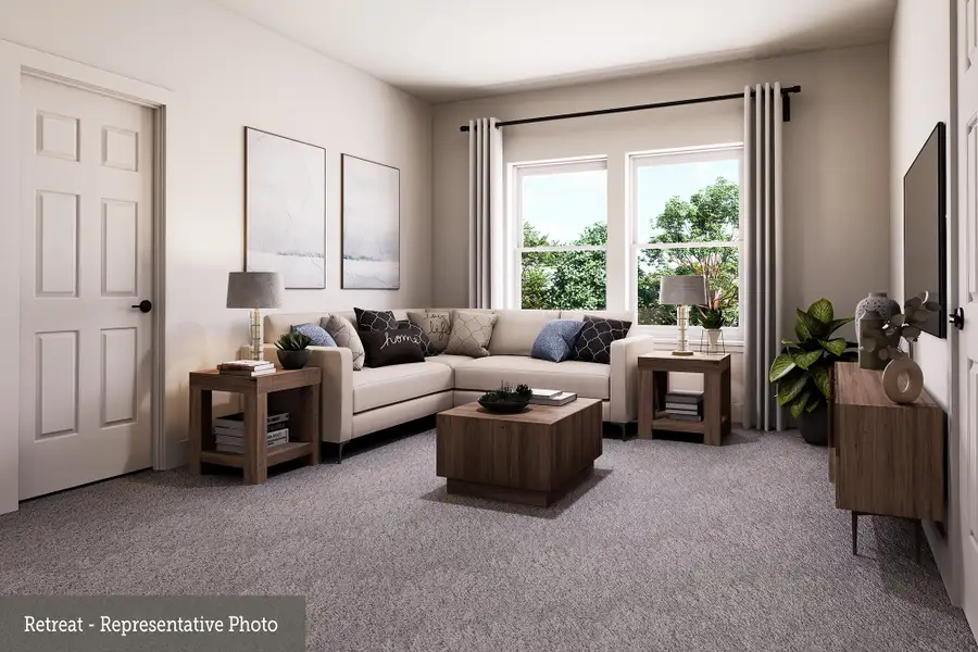 Representative furnished interior of a home built from the The Nacogdoches by David Weekley Homes in Walden Creek – Summit Collection, Montgomery (Image 4).