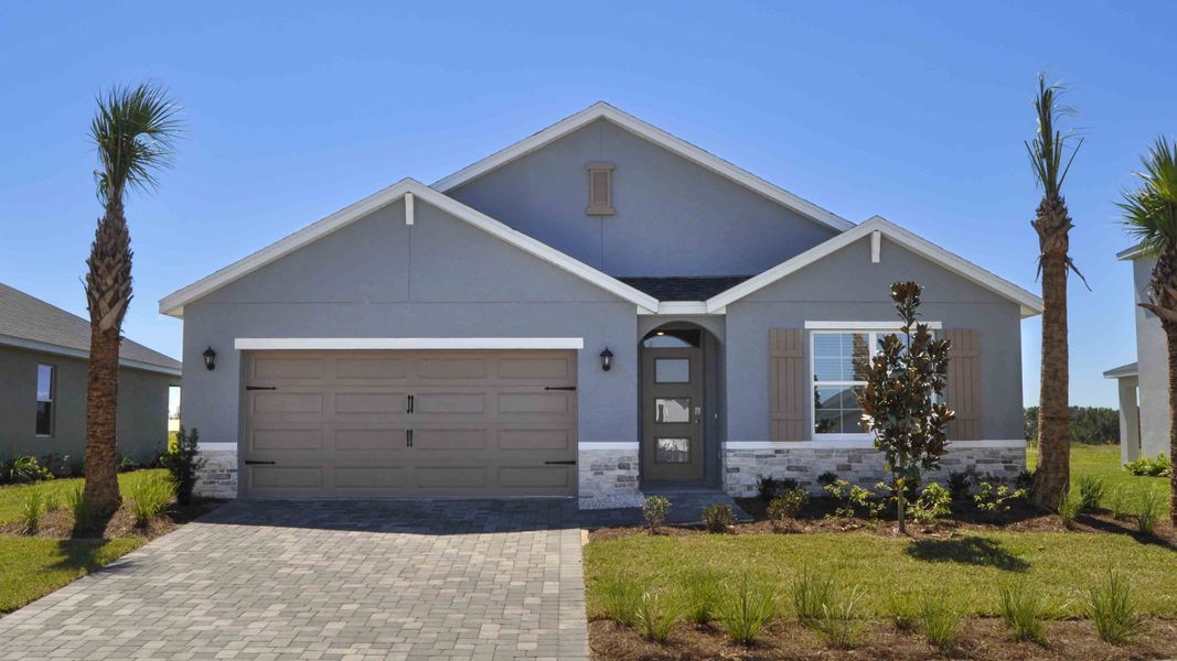 Representative exterior photo of a completed home built from the Cali by D.R. Horton in Legacy Preserve, Parrish, FL (Image 2).