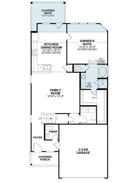 2D floor plan layout of this home in Marvida, Cypress, TX (Image 5).