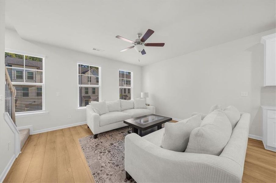 Furnished interior view inside a new home in , Atlanta (Image 18).