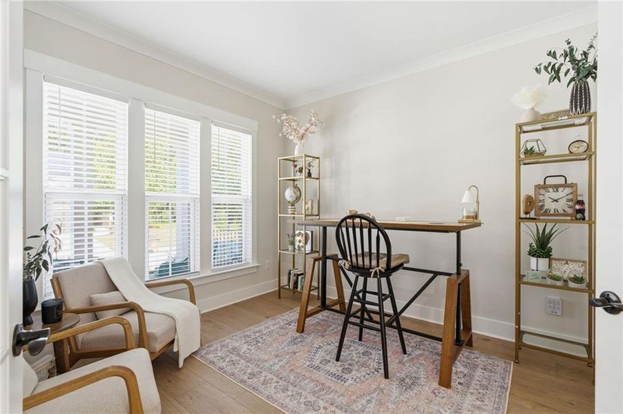 Furnished interior view inside a new home in , Flowery Branch (Image 34).