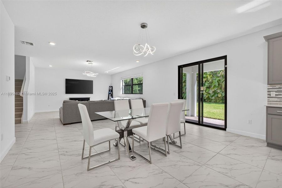 Furnished interior view inside a new home in , Royal Palm Beach (Image 33).
