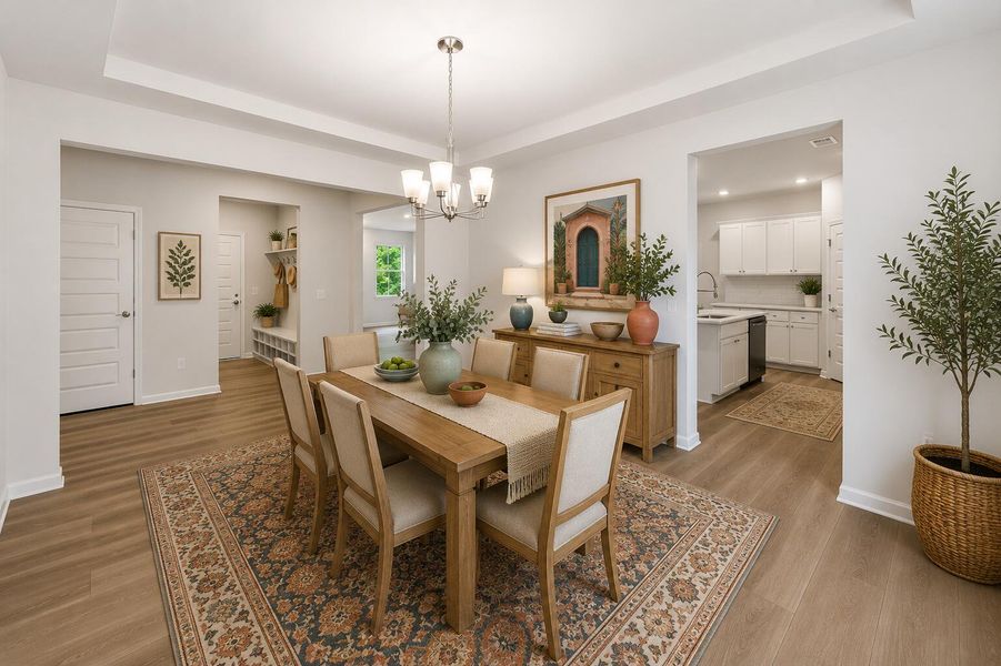 Furnished interior view inside a new home in Limehouse Village: Arbor Series, Summerville (Image 37).